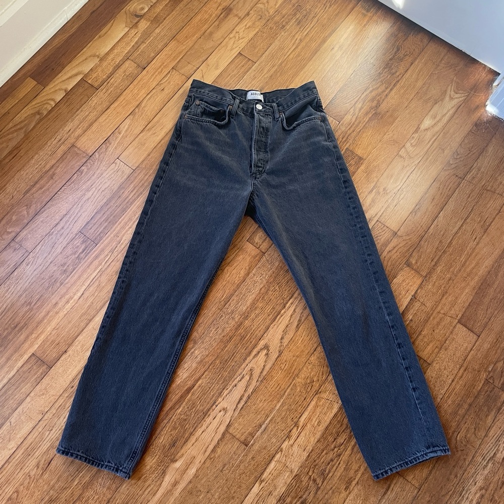 Agolde 90s mid rise loose fit jeans photogram size 27